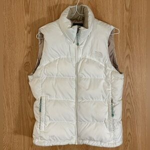The North Face White 700 Nuptse Retro 1996 Goose Down Insulated Puffer Vest